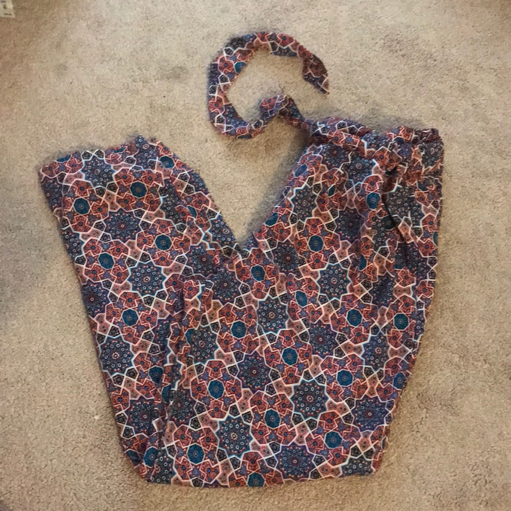 Funky print slouchy pants
